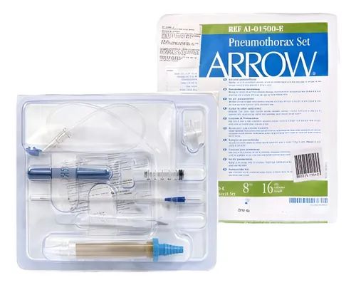 [AI-01500-E] Pneumothorax kit catéter para descompresión torácica  8FRx16cm C/1