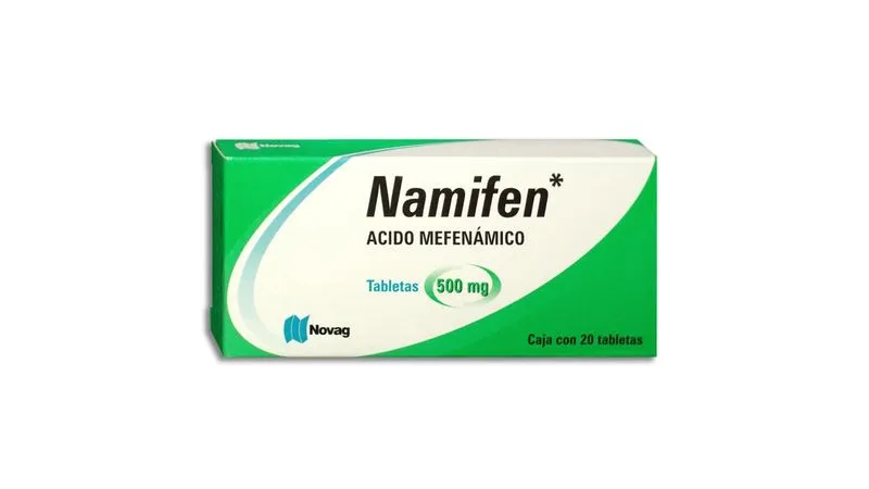 [78542] Namifen tabletas 500mg (Ácido Mefenámico) C/20