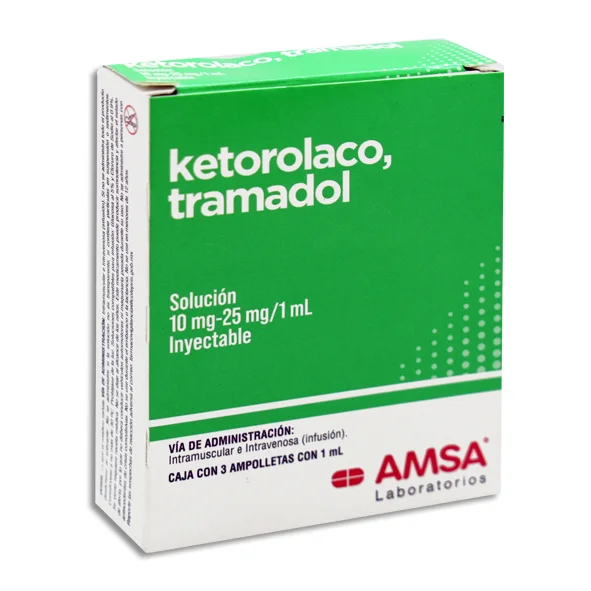 Ketorolaco AMSA solución inyectable 30mg/1ml C/3