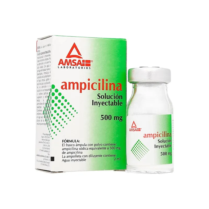 [76853] Ampicilina AMSA solución inyectable 500mg/2ml C/1