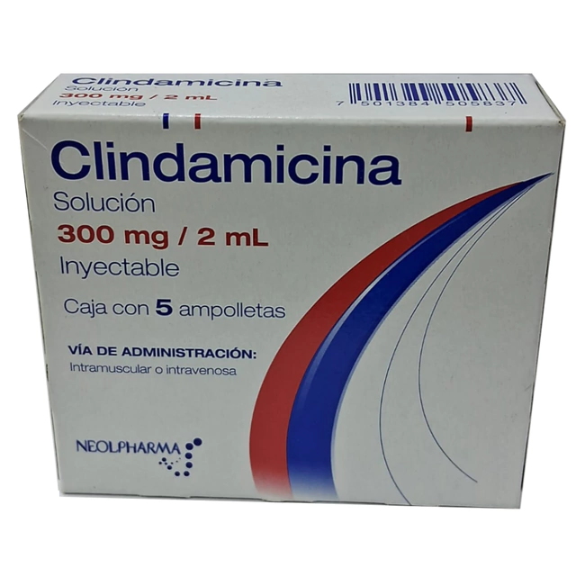 Clindamicina Neolpharma solución inyectable 300mg/2ml C/5
