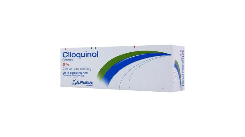 Clioquinol Alpharma crema 1g/100g 20g (CLIOQUINOL (Alpharma) CREMA 3% Tubo c/20 G. Genérico: Clioquinol