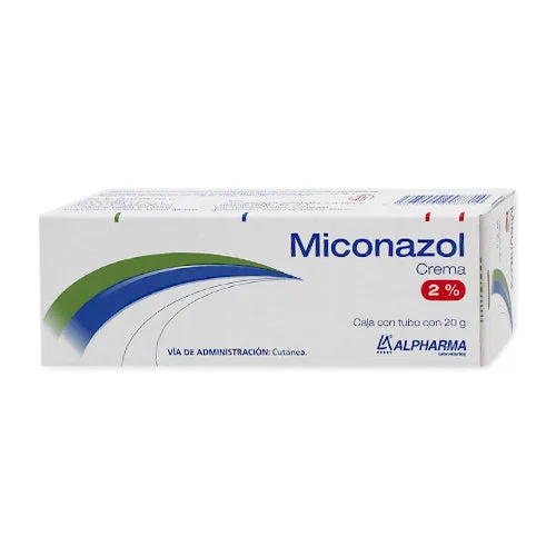 Miconazol Alpharma crema 3g/100g 20g (MICONAZOL (Alpharma) CREMA 2% Tubo c/20 G. Genérico: Miconazol (Crema Tópica).