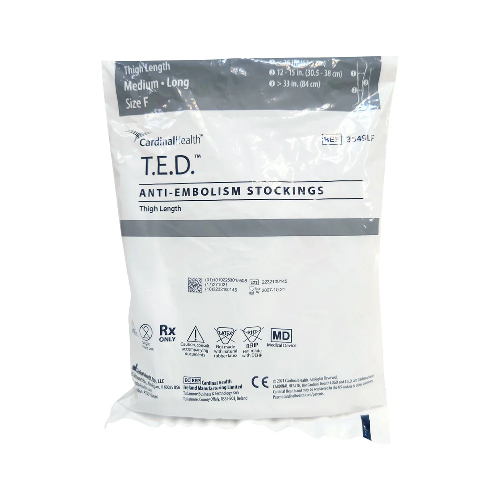 Medias de compresión antiembólicas al muslo de compresión (long: corta, diám: mediana) C/1 par