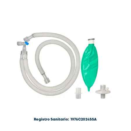 Circuito fijo para anestesia c/bolsa de 1L y filtro bacteriano (pediátrico) C/1