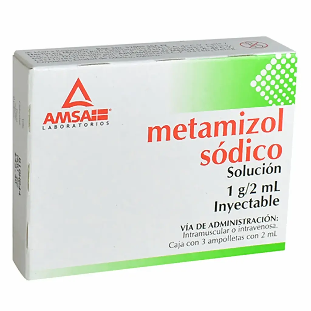 [52005] Metamizol Sódico AMSA solución inyectable 1g/2ml C/3